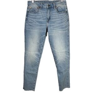 American Eagle Next Level Airflex Straight Jeans Mens 30x34 Distress Look